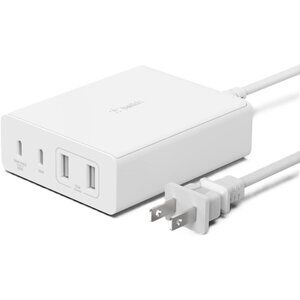 Belkin Boost Charge Pro 4-Ports 108W GaN USB-C Charger - White WCH010DQWH - New!
